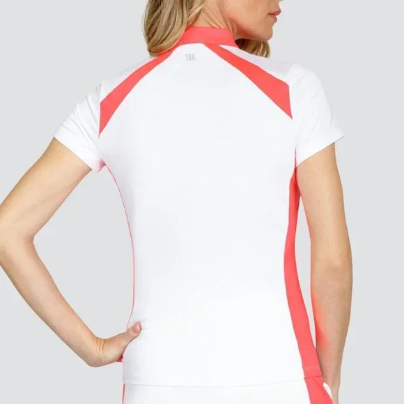NWT Tail Women's Short Sleeve Mock Neck Golf Shirt - Picture 2 of 3